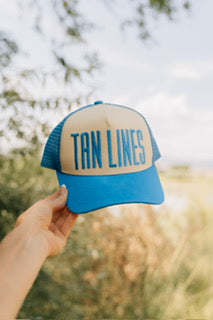 Blue Tan Lines Trucker Hat