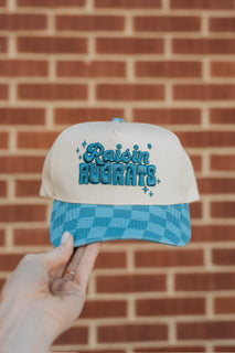 Blue Checkered "Raisin Rugrats" Hat