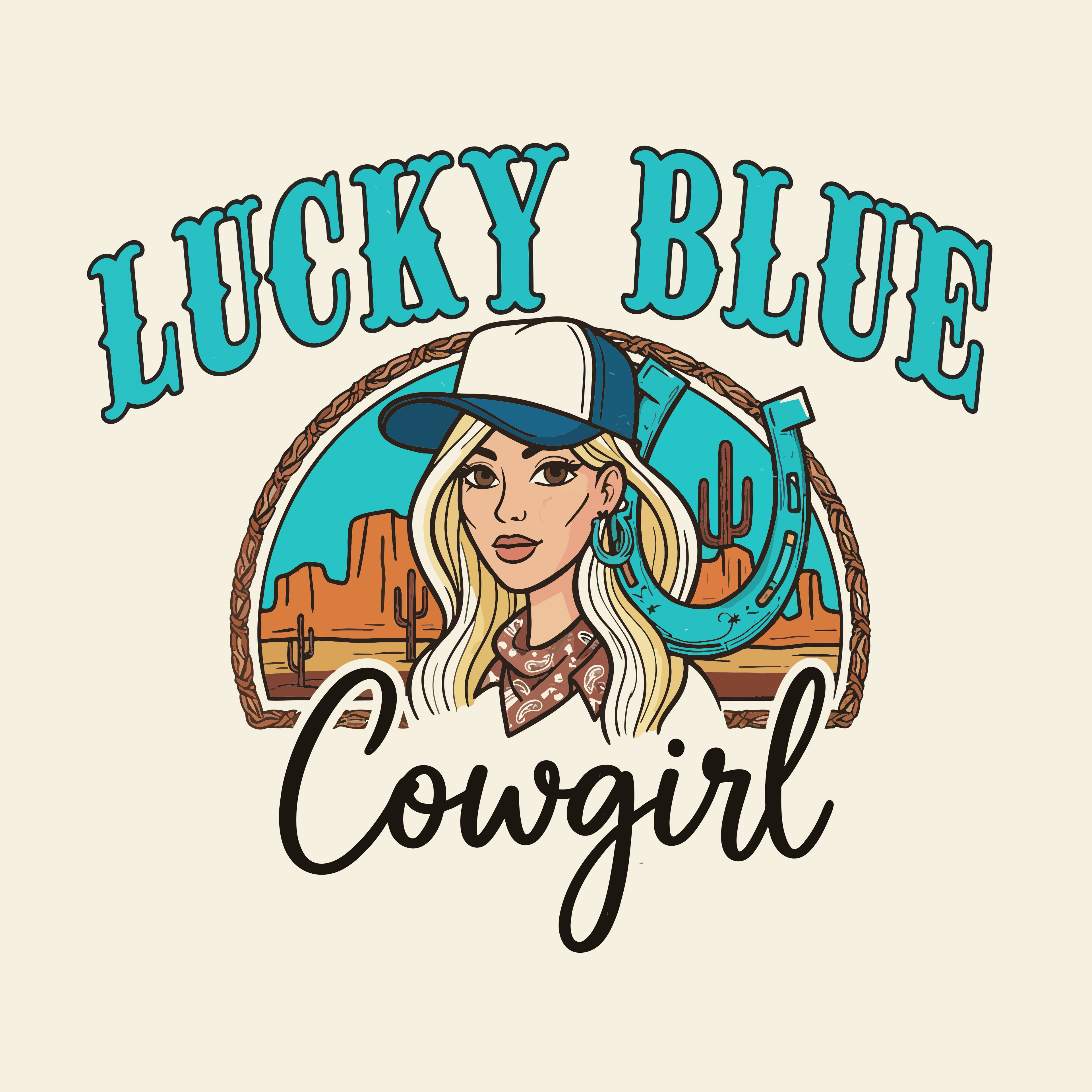 Lucky Blue Cowgirl